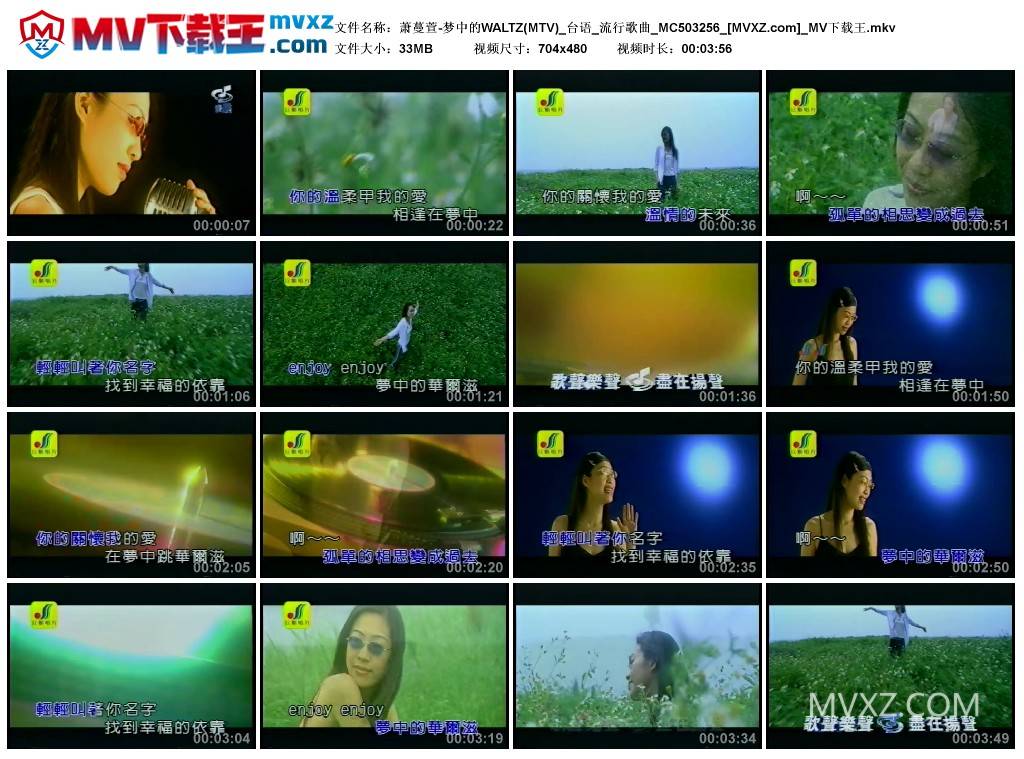 萧蔓萱-梦中的WALTZ(MTV)_台语_流行歌曲_MC503256